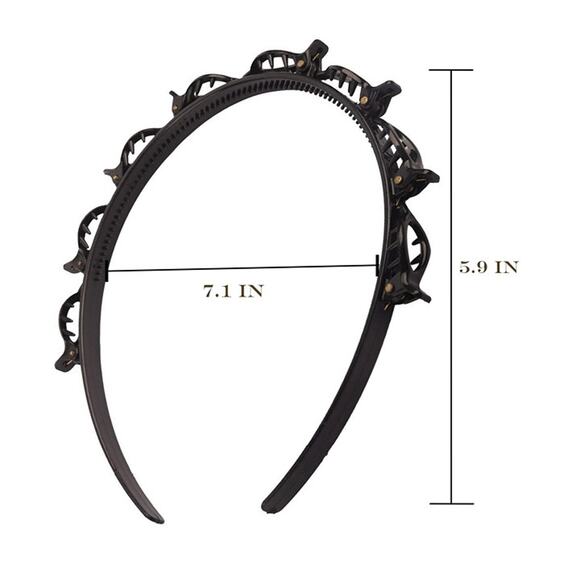 2 Pcs Bangs Hairstyle Hairpin Headband,Women Girls Fashion Hair Accessories - Picture 5 of 6